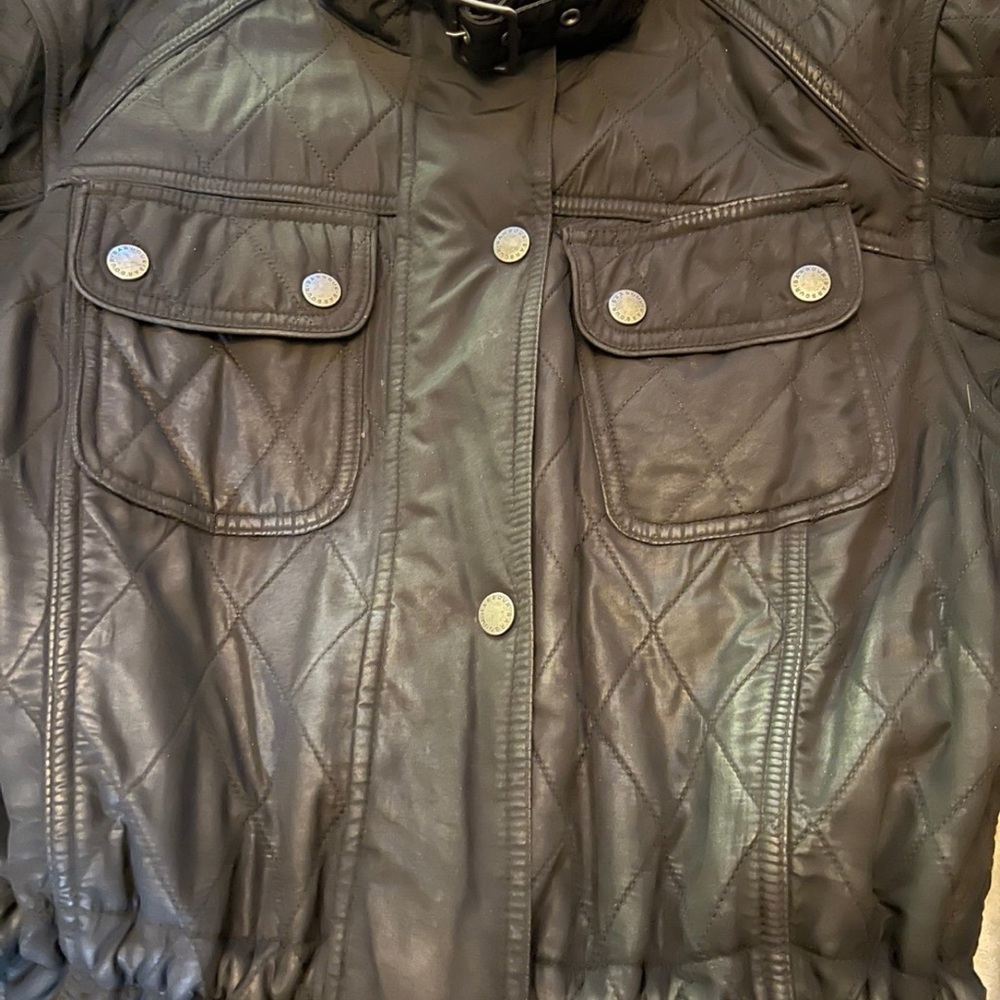 Barbour Areow Aronek Black Quilted Women's Jacket with draw string - Picture 3 of 8